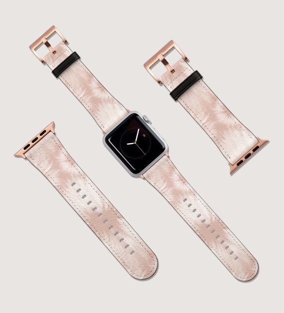 Pink Tie Dye Minimalist Watch Band for Apple Watch 41mm 40mm