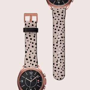 Polka Dots Spots Pastel Spotty Watch Band Fits G3 Watch 6 5 4 3 Strap Active Classic 40mm 41mm 42mm 45mm 46 vegan Leather bronze Etsy
