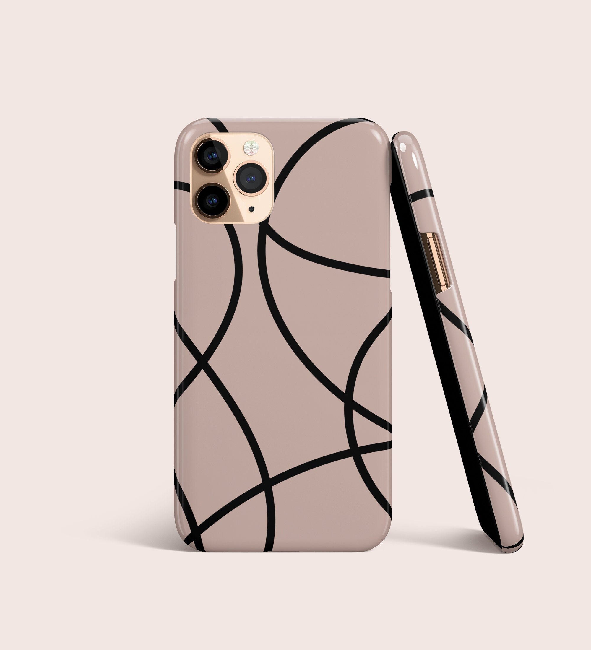 Abstract Lines Line Art Geometric Phone Case For iPhone 16 15 14 13 12 • All Models • For S25 S24 S23 S22 S21  S20  A71 • For Google Pixel