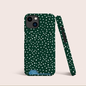 Étui pour cartes vert émeraude à imprimé animal bohème, avec fente pour cartes, étui pour téléphone avec rangement pour cartes pour iPhone 16 15 14 13, pour S22, S21 Ultra et plus