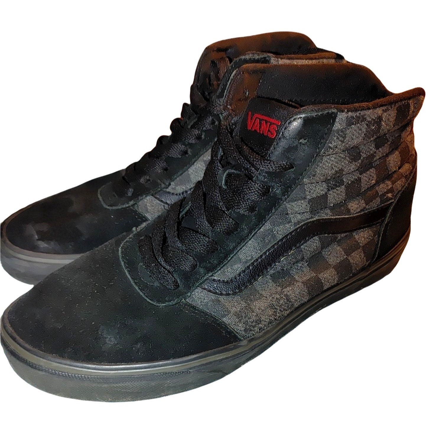 VANS Checkered HI-TOP Sneakers Mens 