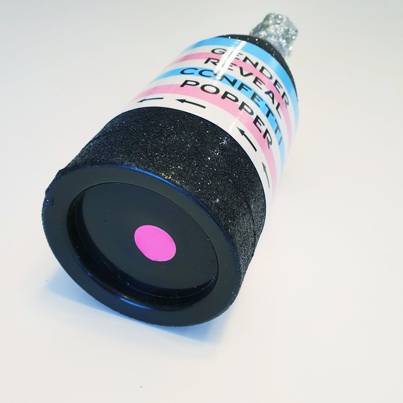Gender Reveal Champagne Bottle Confetti Cannon Etsy
