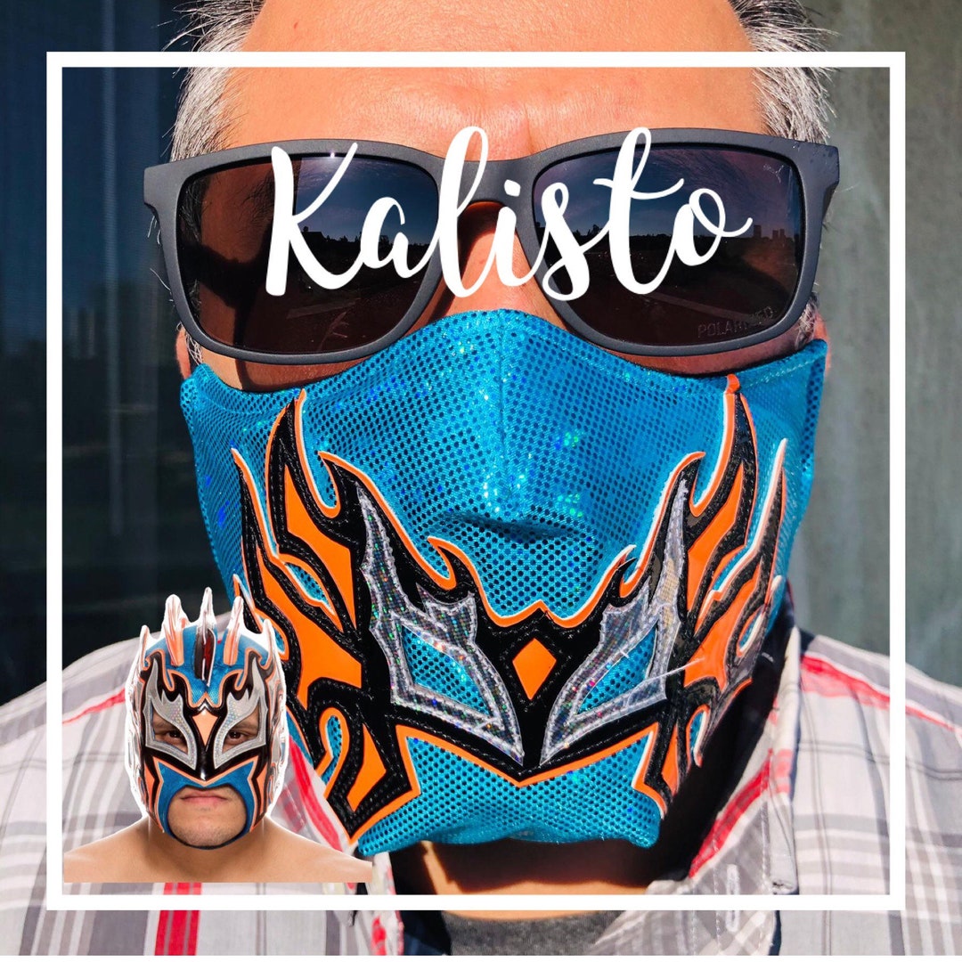 Kalisto Wrestler Face Mask / Lucha Libre Cubre Bocas Etsy