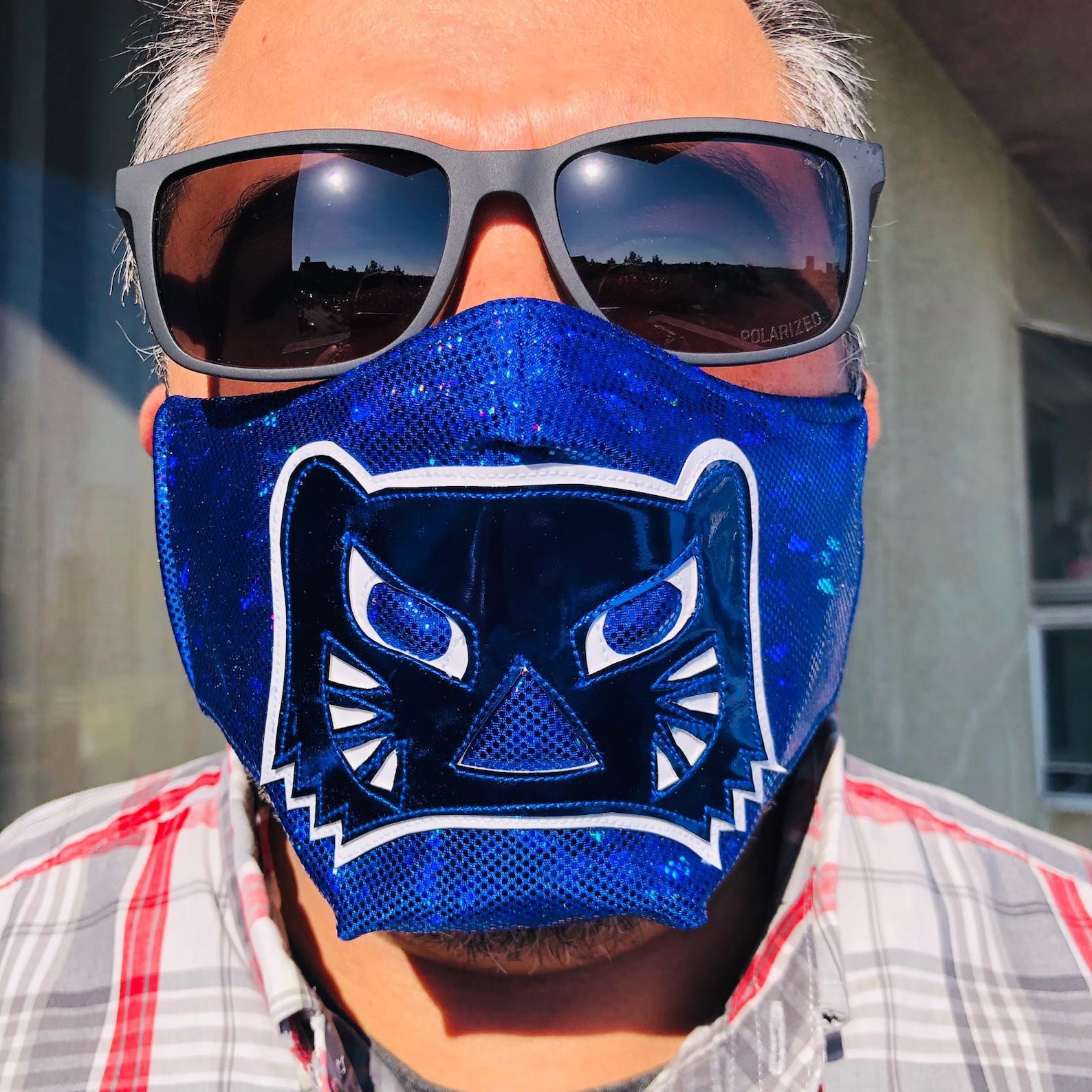 Blue Panther Wrestler Face Mask / Lucha Libre Face Mask Etsy