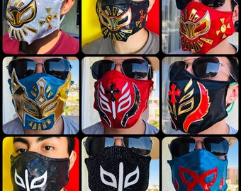 Face mask lucha Edition/ cover/ Cubrebocas diferentes luchadores