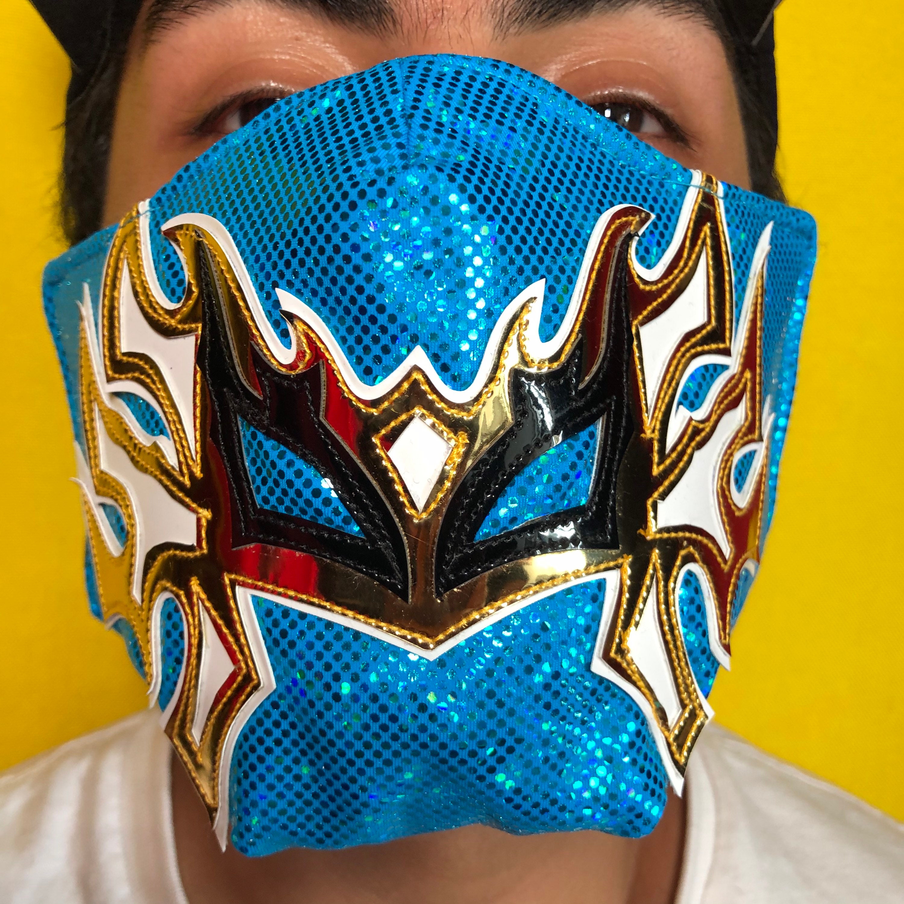 Kalisto Wrestler Face Mask / Lucha libre cubre bocas Etsy España