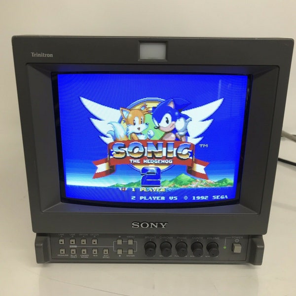 Sony Trinitron PVM-9L2 Color CRT 9" RGB Retro Gaming Monitor S-Video 8045Q 14L5