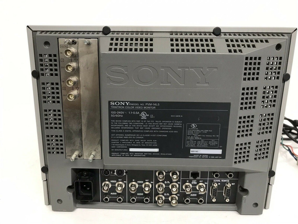 Sony PVM-14L5 14 Monitor Retro Gaming CRT 240p 480p 720p - Etsy