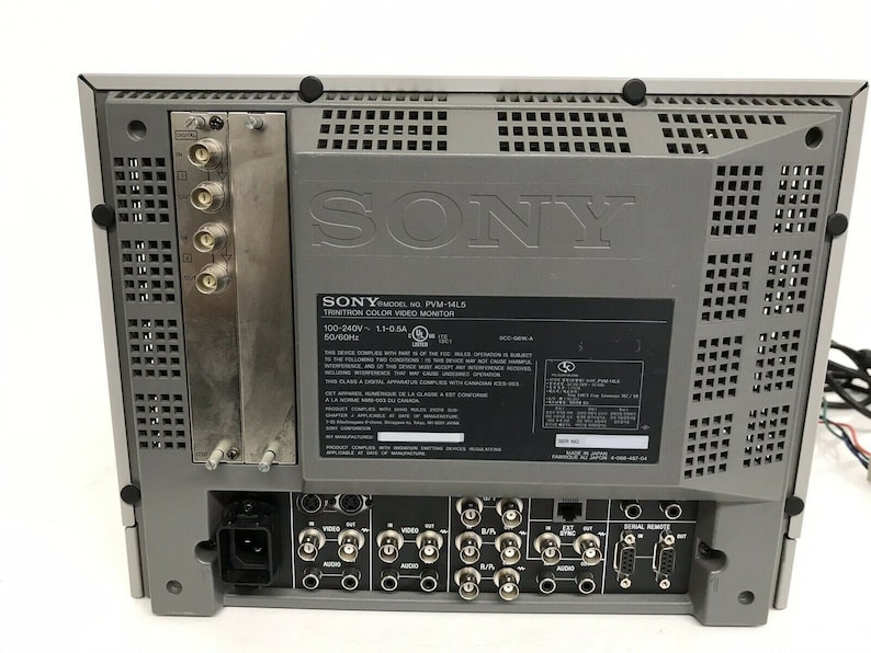 Sony PVM14L5 14 Monitor Retro Gaming CRT 240p 480p 720p Etsy