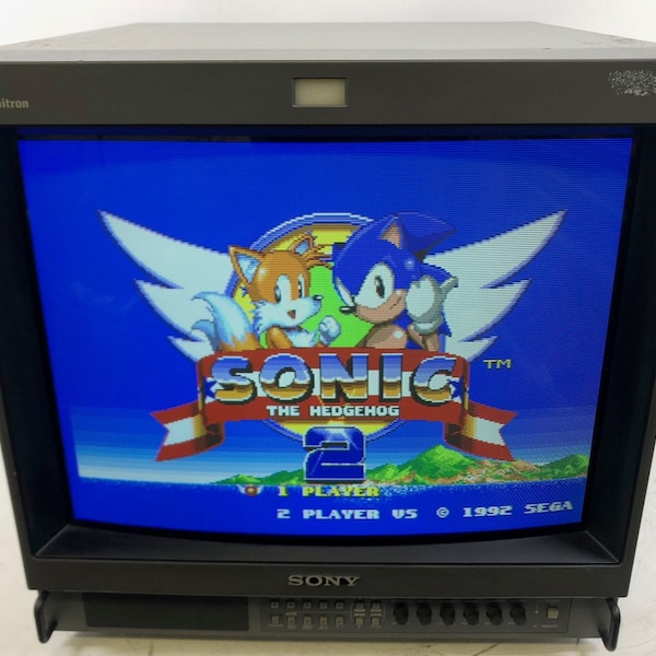 Sony 20" PVM-20M2U CRT Monitor RGB Retro Gaming