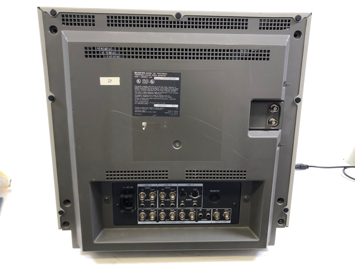Sony 20 PVM20M4U CRT Monitor RGB Retro Gaming Etsy