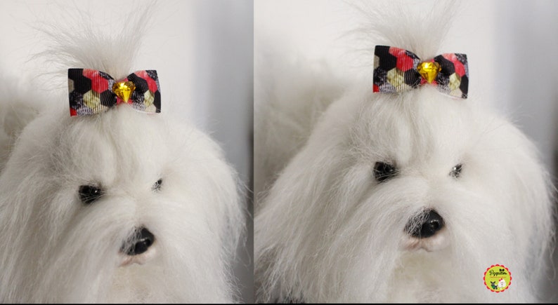 Dog Hair Bows Exclusive Bow For Dogs Yorkie Bow Pink Dog Etsy