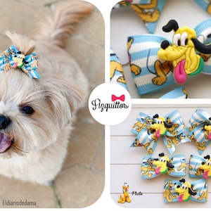 Small dog bows, dog hair bows, ribbon dog, pets bows, bow in hair, bow ribbon pet hair clip, bow for dogs, Guffy bow, yorkie bow, maltese