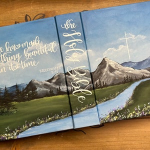 Hand Painted Holy Bible // Semi-Custom // The Erin River