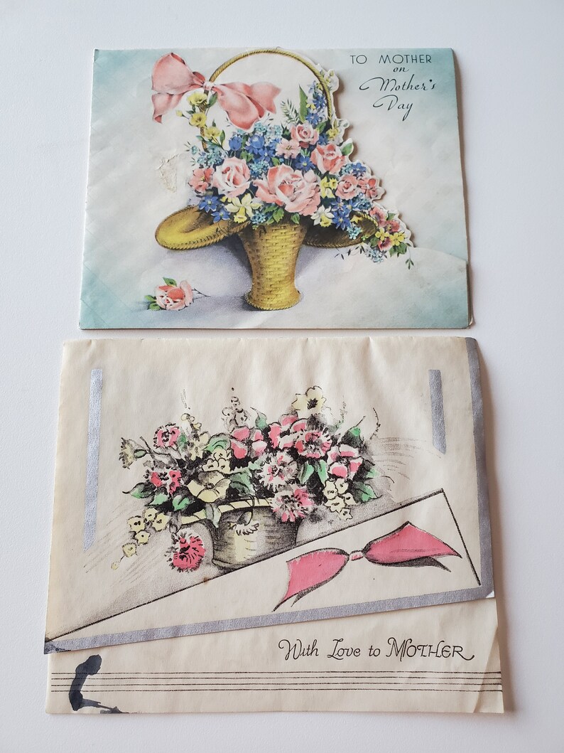 Vintage 1930/'s UNUSED Mother/'s Day cards