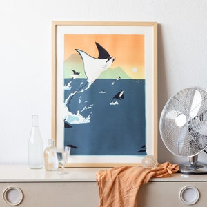 LOVE JUMP (BIG) ! - Limited edition, handmade silkscreen print