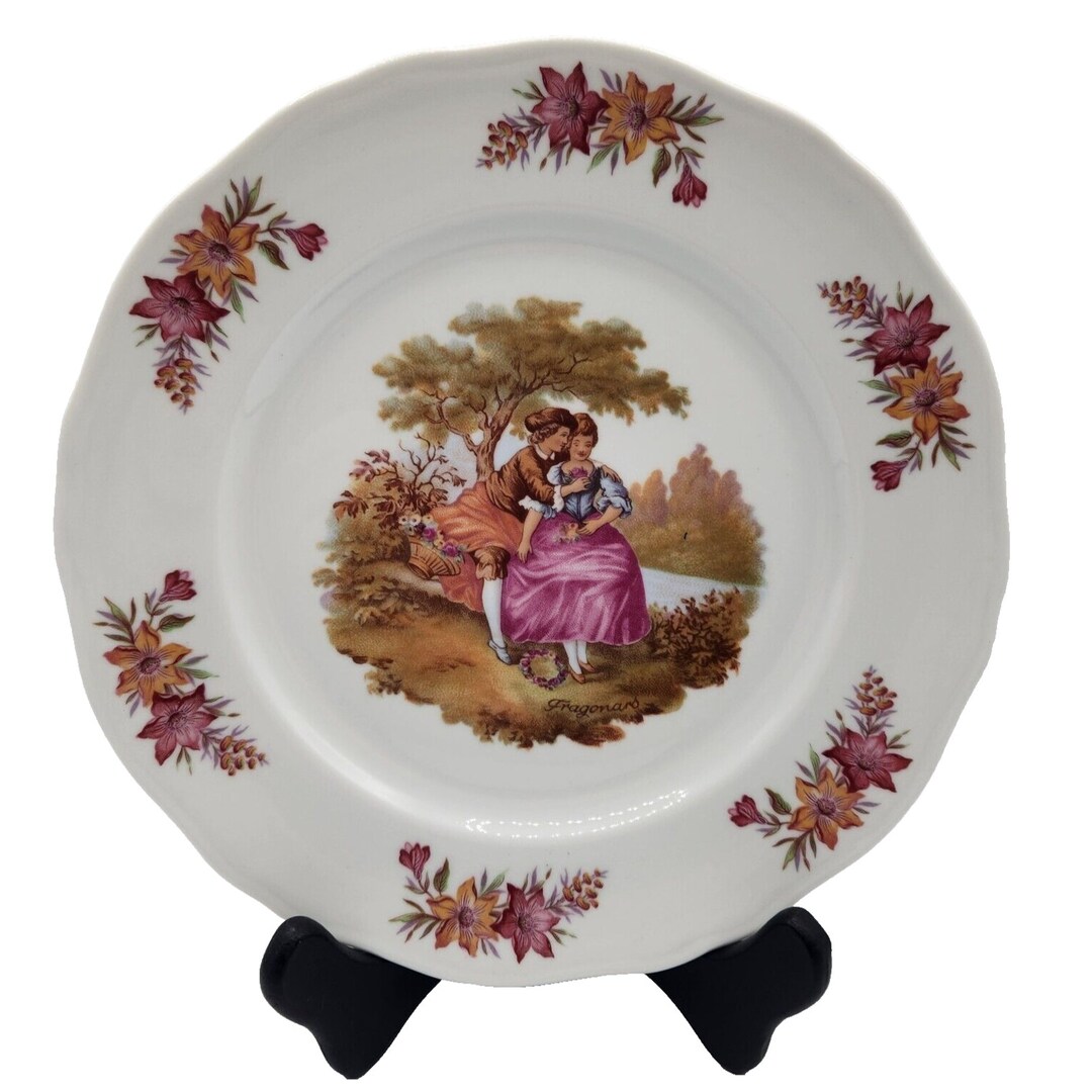 Limoges Cabinet Plate Baranti or Veritable Porcelaine D'Art Fragonard Limoges Cabinet Plate Baranti or Veritable Porcelaine D'Art Fragonard