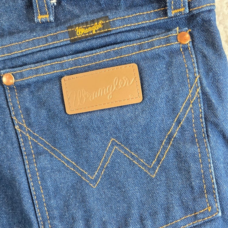 Wrangler Cowboy Cut Original Fit Mens 40x32 Blue Jeans Broken Twill Heavy 13MWZ image 5