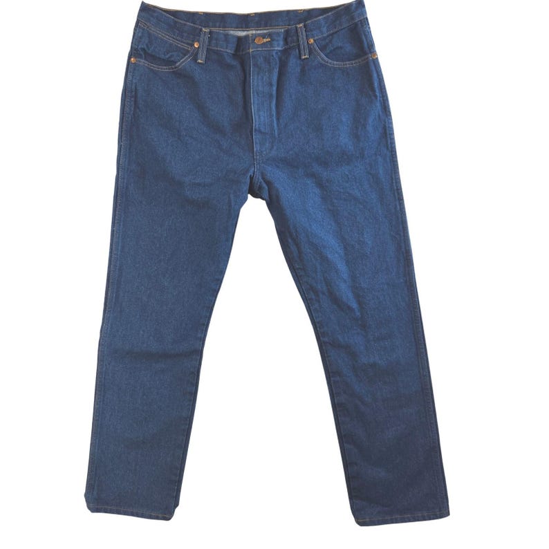 Wrangler Cowboy Cut Original Fit Mens 40x32 Blue Jeans Broken Twill Heavy 13MWZ image 3