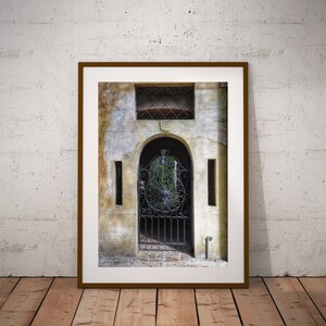 Charleston Prints, Charleston Gates, Charleston Door Art, Charleston Iron Gate, Black & White, Charleston Photography Art, Neutral Prints
