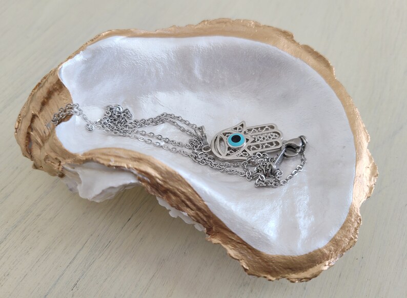 Anthropologie Inspired Oyster Shell Ring Dish Small Trinket Etsy
