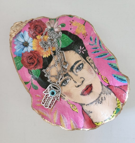 Frida Kahlo Oyster Ring Dish Coastal Jewelry holder Ring | Etsy