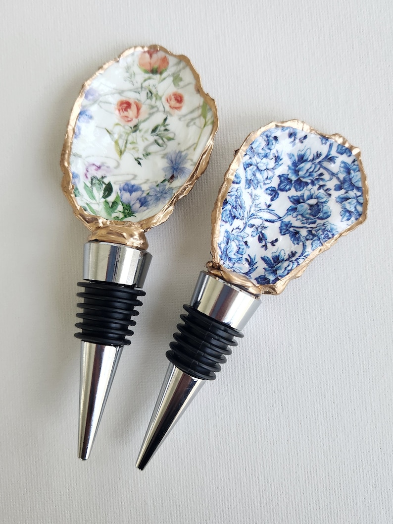 Oyster Shell Wine Bottle Stopper, Unique Hostess Gifts, Beach Themed Wedding Gift, Bridesmaid Gifts, Housewarming Gift, Beach Decor, Favors image 11