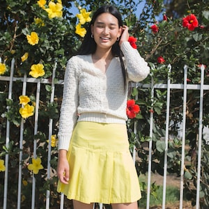 Vintage Versace Sport Yellow Tennis Skirt
