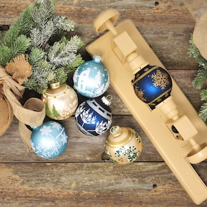 Christmas Ornament and Easter Egg Decorating Lathe and Adapter Kit - Precise Designs Made Easy