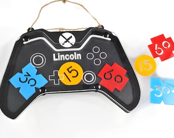 Tabla de tareas para el tiempo frente a la pantalla, sistema de incentivos de recompensa positiva, gestión del comportamiento - Videojuegos