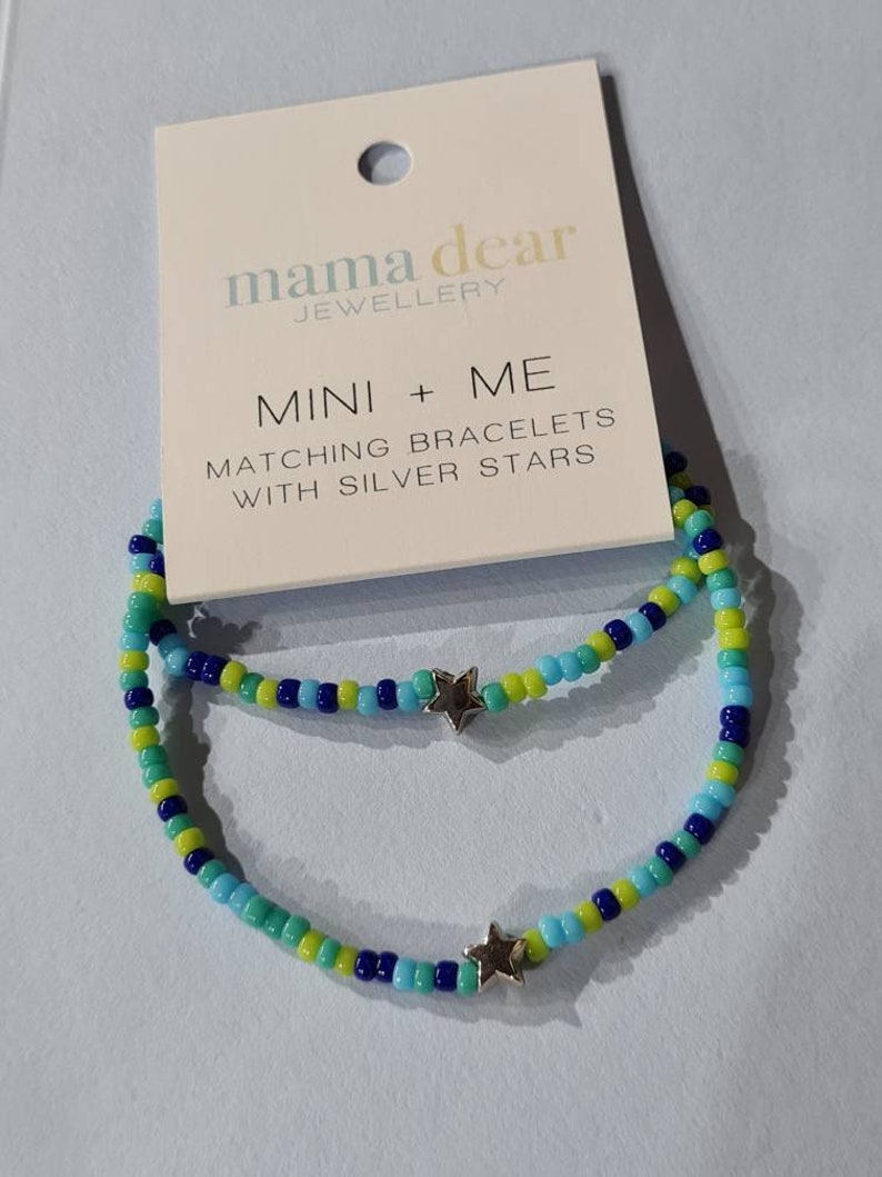 Mini and Me Matching Bracelets – Mummy and Me Bracelet Set, Mother and Daughter, Mother and Son Twinning. Mother's Day gift. Stocking filler image 6