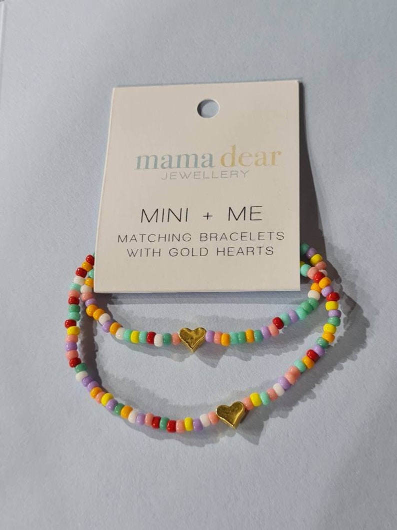 Mini and Me Matching Bracelets – Mummy and Me Bracelet Set, Mother and Daughter, Mother and Son Twinning. Mother's Day gift. Stocking filler image 8