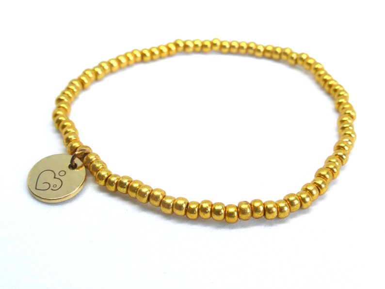 Golden Boobies 1 Year Breastfeeding Bracelet, 12 Months Milestone Award Gift, Gold Boobs image 2