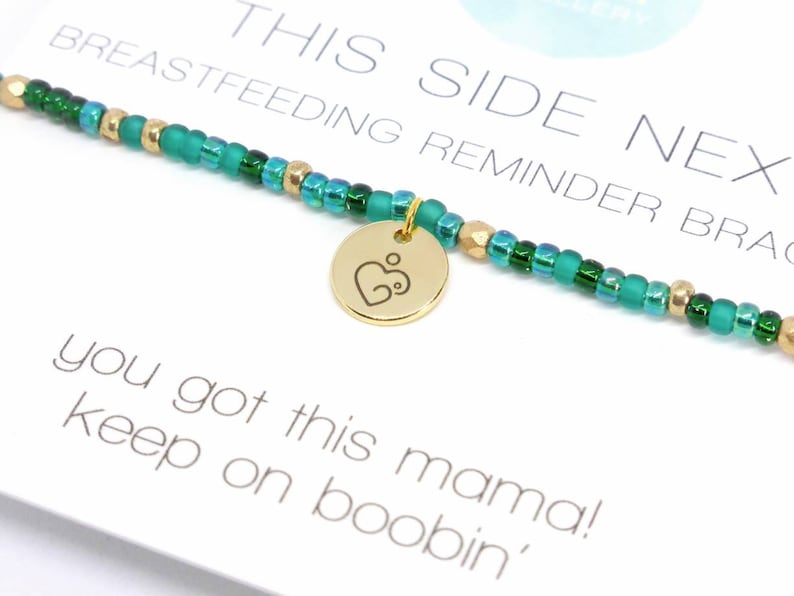 This Side Next, Breastfeeding Reminder Bracelet, Which Side Next, Breastfeeding Aid, Gift for New Mum image 5