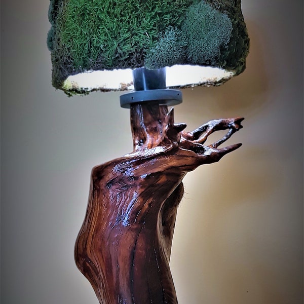Handmade Furniture Lamp | Home Decor | Moss Lamp | Green Decor | Gifts for him | Gifts for her