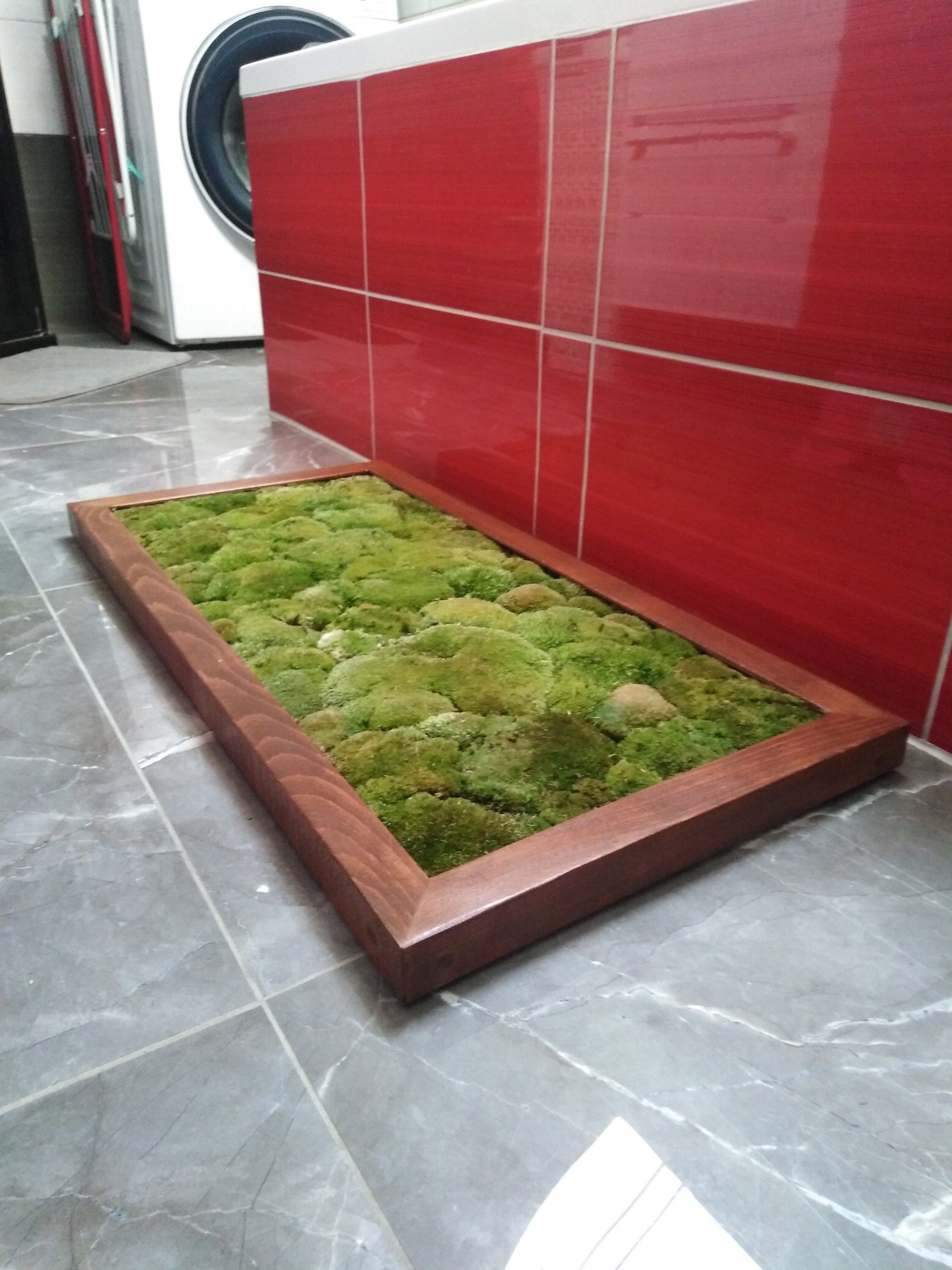 Luxury Live Pole Moss Bath Mat Modern Bath Mats Etsy