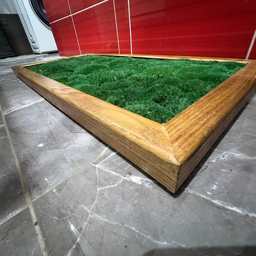 Luxury Live Pole Moss Bath Mat Modern Bath Mats Etsy