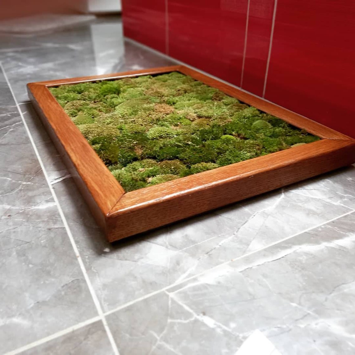 Luxury Live Pole Moss Bath Mat Modern Bath Mats Etsy
