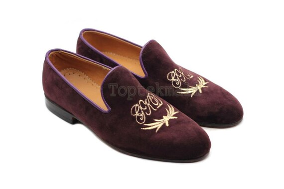 Handmade Men's Suede Leather Loafers 