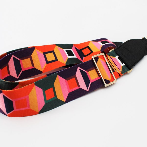 Shoulder Bag Strap | Bag Accessories | Fashionable Wide Straps | Long Belt Yellow gold buckle | Colorful Straps | Trendy Accessories