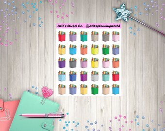 Groceries Planner Stickers: Shopping List Stickers