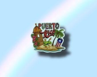 Puerto Rico Vinyl Waterproof Sticker