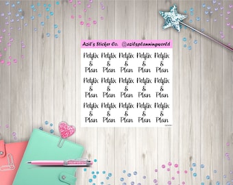 Netflix & Plan Stickers: Planner Stickers