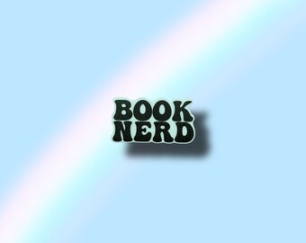 Book Nerd Vinyl Waterproof Sticker