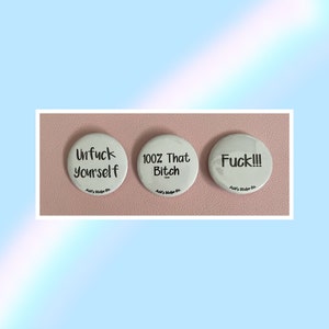32mm Potty Mouth Buttons (1.25 inch)