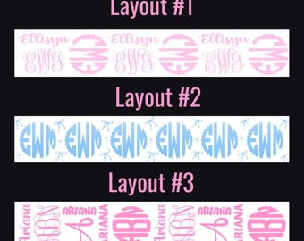 Custom Printed Name Hair bow Ribbon, Hairbow Making, Bow Making Supplies