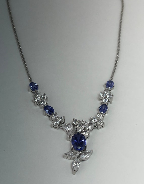 BLUE Princess Necklace, Thailand, Vintage Fine We… - image 3