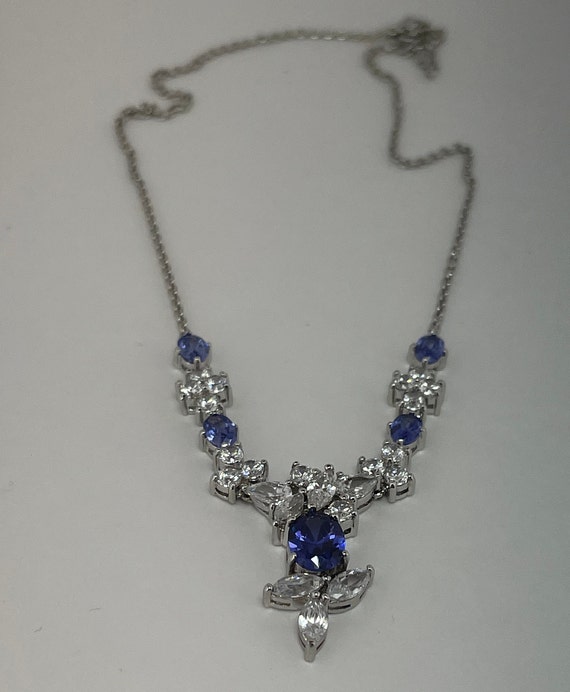 BLUE Princess Necklace, Thailand, Vintage Fine We… - image 5