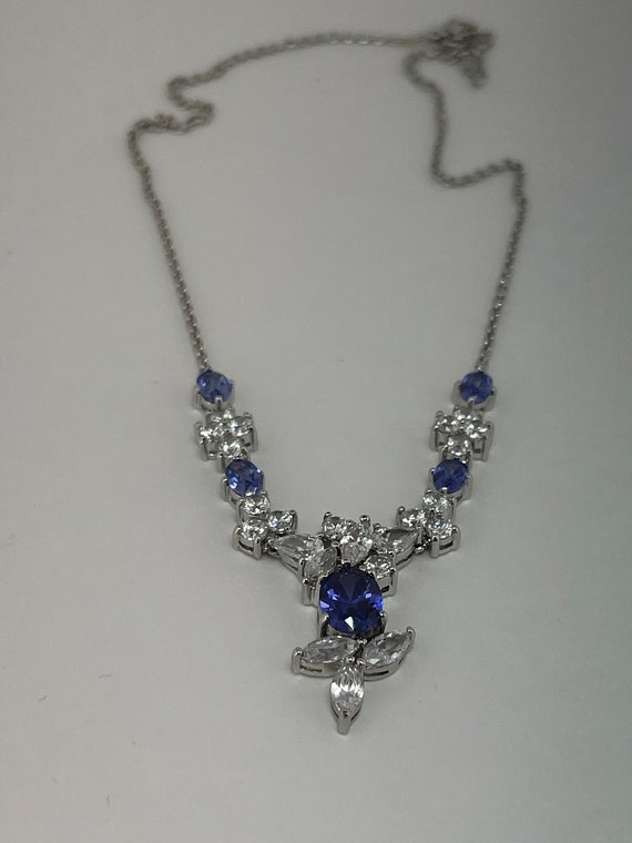 BLUE Princess Necklace, Thailand, Vintage Fine We… - image 7
