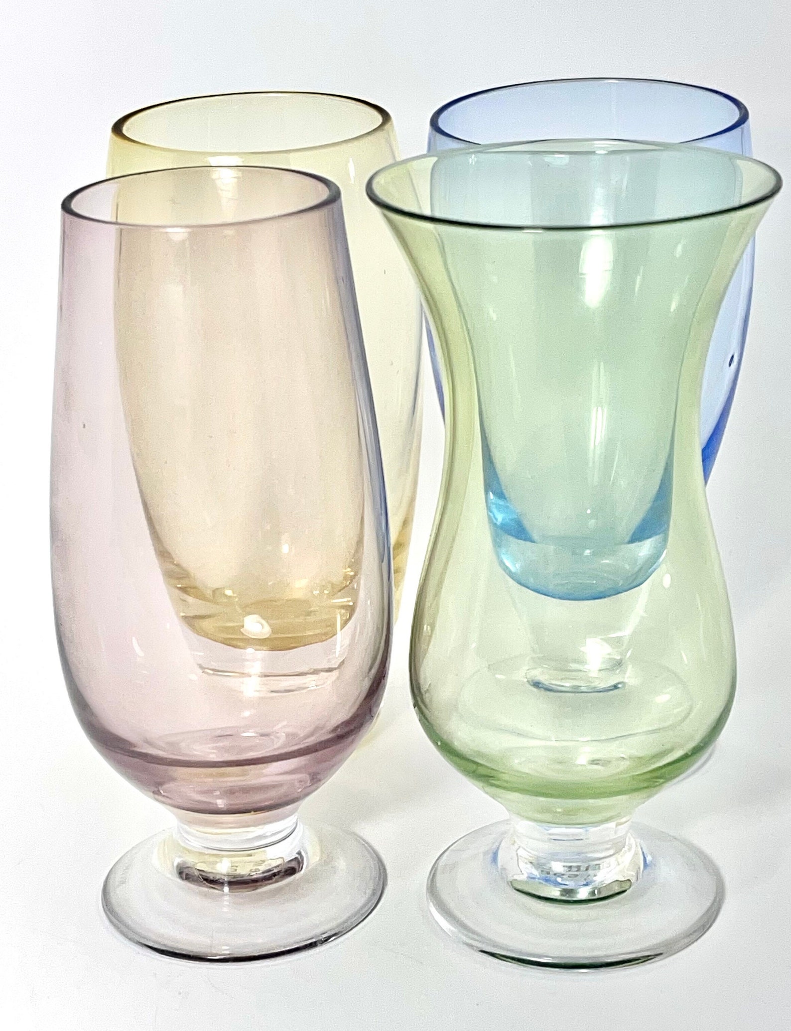 LENOX Colored Gems Shot Glasses Set of 4 Vintage Glassware Etsy